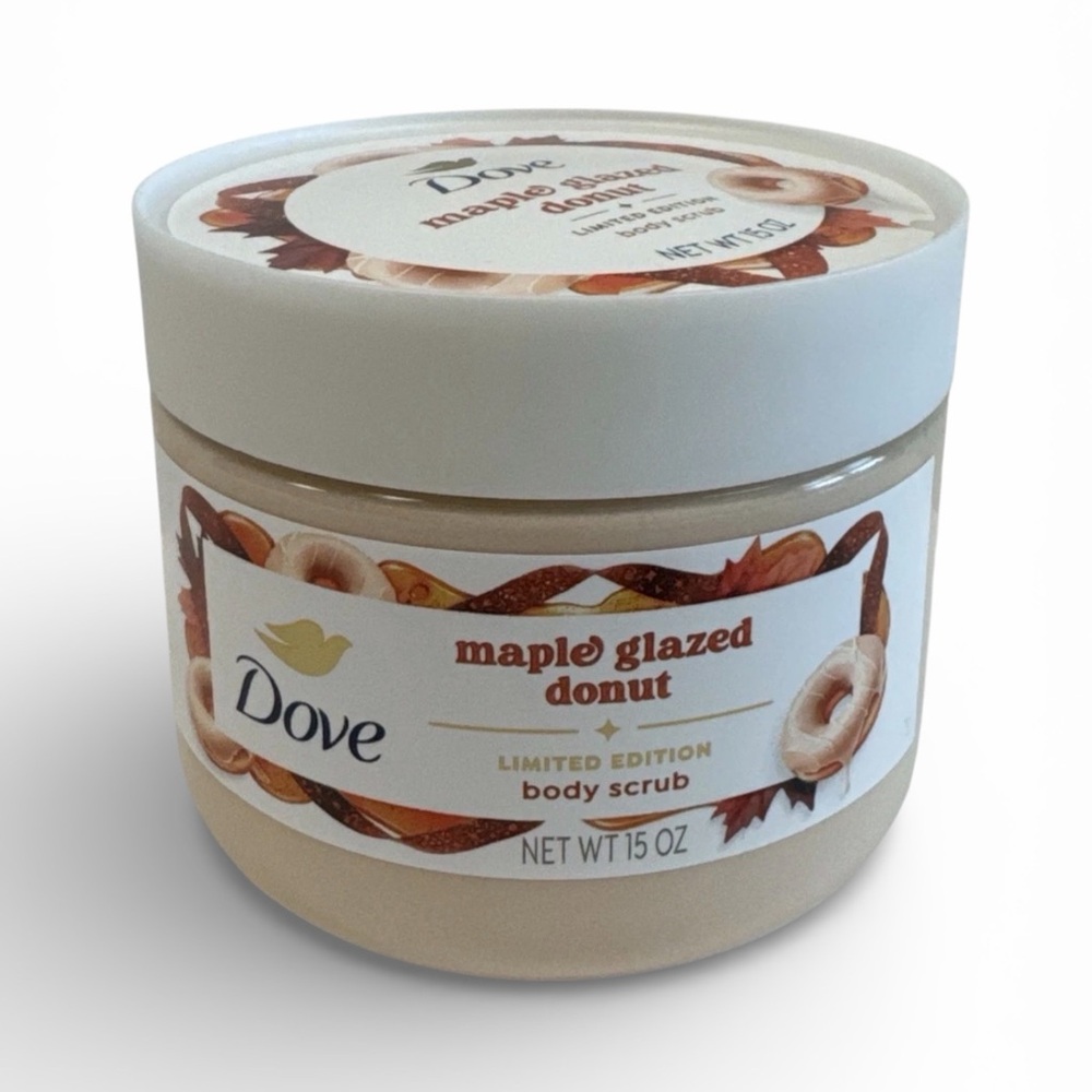 Dove Maple Glazed Donut Body Scrub - Cream- New